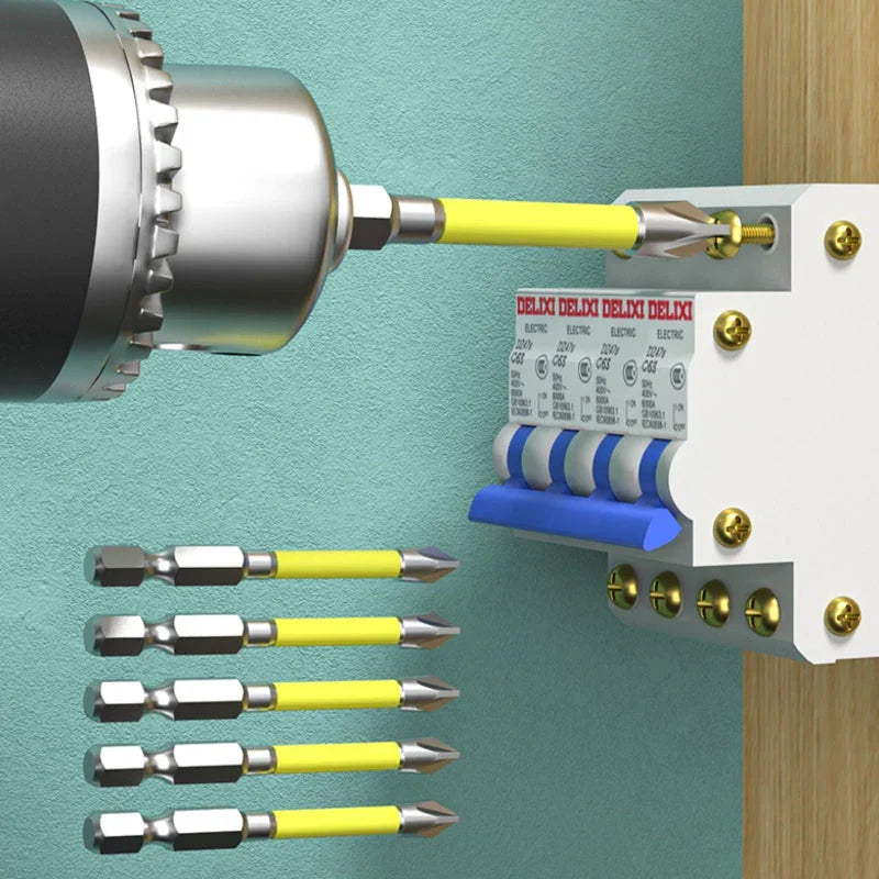 Kreuz- und Schlitzschraubendreher-Bits für Elektriker (10 Stück): Präzision und Haltbarkeit