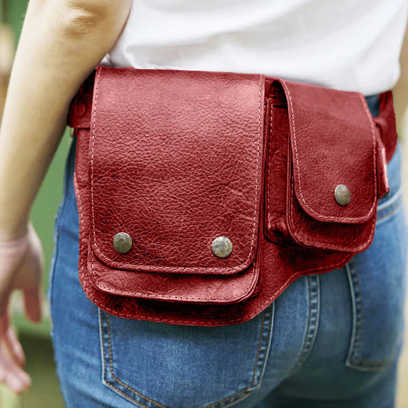 Leder-Gürteltasche für Frauen und Männer, Hüftgürtel-Tasche, Bein- und Oberschenkeltaschen.