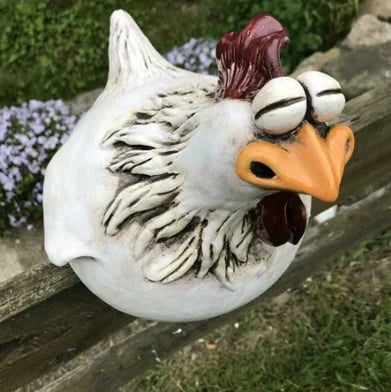 🏡🐔 Lustige Hühner Gartenzaun Dekoration: Bringen Sie Freude in Ihren Garten! 🐔🏡