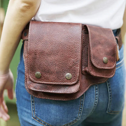 Leder-Gürteltasche für Frauen und Männer, Hüftgürtel-Tasche, Bein- und Oberschenkeltaschen.